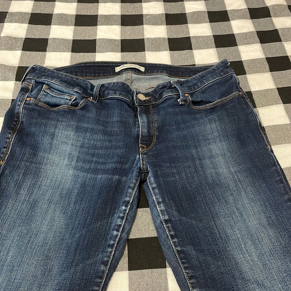 Mavi Skinny Jeans Mid Rise Women's Size 31 x 32 Super Stretch Dark